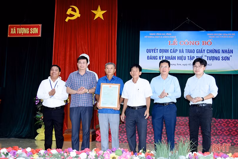 Nông sản Tượng Sơn được đăng ký nhãn hiệu tập thể