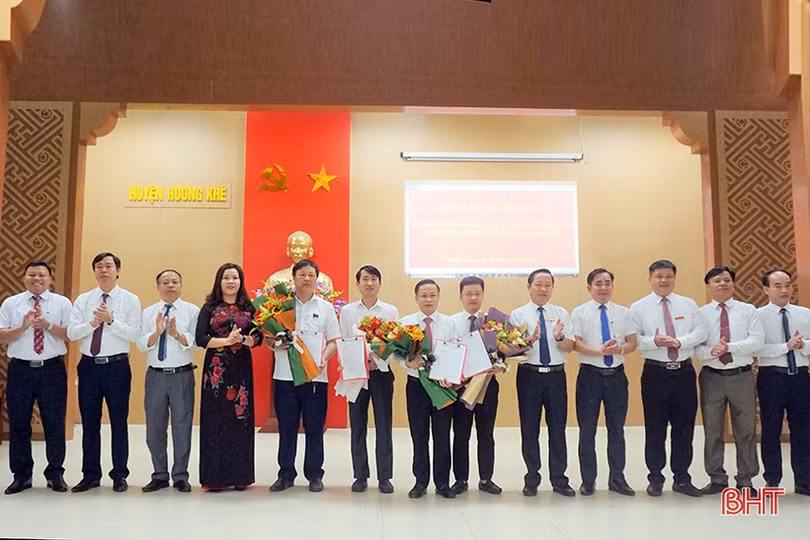 Hương Khê bổ nhiệm một số chức danh cán bộ chủ chốt