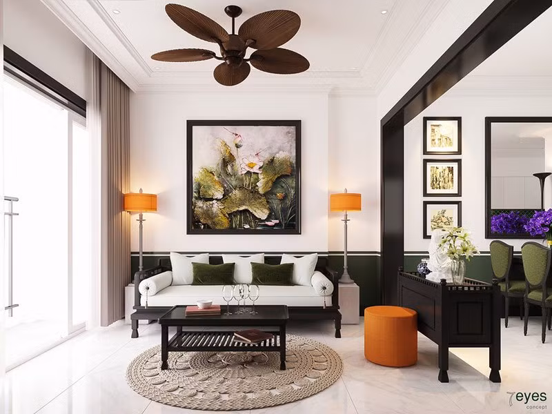 Căn hộ hoài cổ theo kiến trúc Đông Dương của vợ chồng 9X