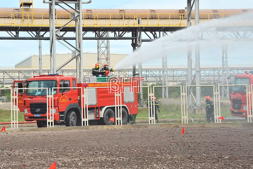 Hà Tĩnh diễn tập thành công ứng phó sự cố hoá chất