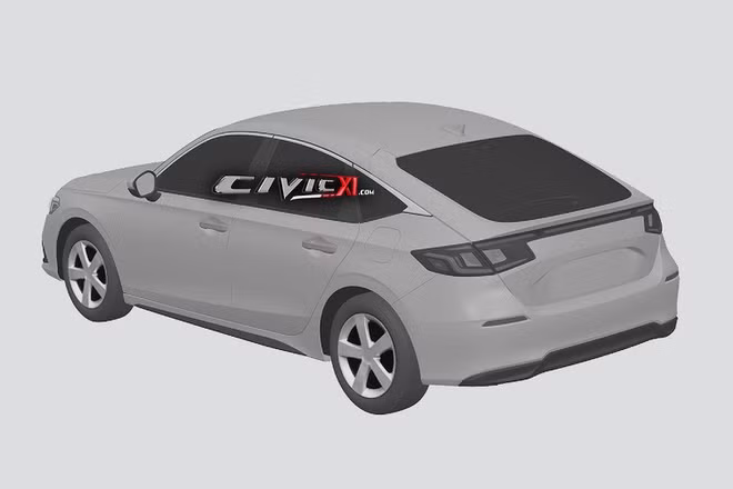 Lộ ảnh phác thảo của Honda Civic 2022