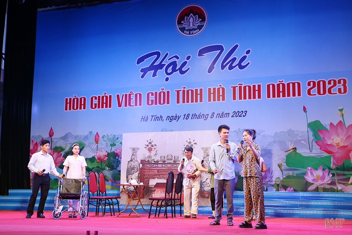 Những màn trình diễn ấn tượng tại Hội thi Hòa giải viên giỏi tỉnh Hà Tĩnh