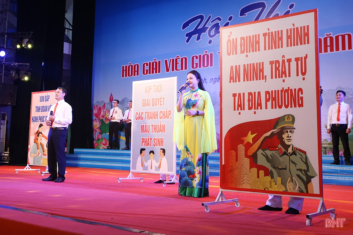 Những màn trình diễn ấn tượng tại Hội thi Hòa giải viên giỏi tỉnh Hà Tĩnh