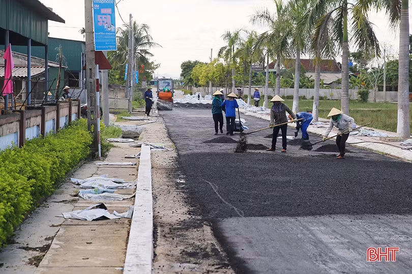 Phố đẹp trong làng quê Hà Tĩnh