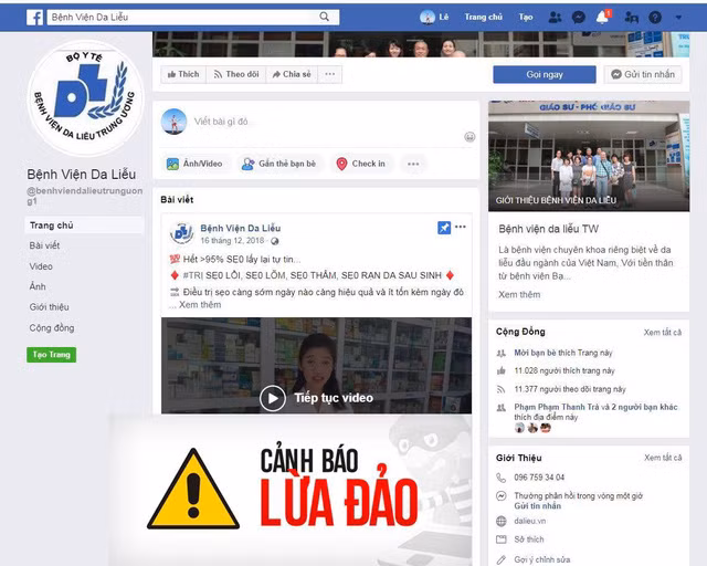 Cảnh báo mạo danh bác sĩ da liễu Trung ương chữa nám, tàn nhang