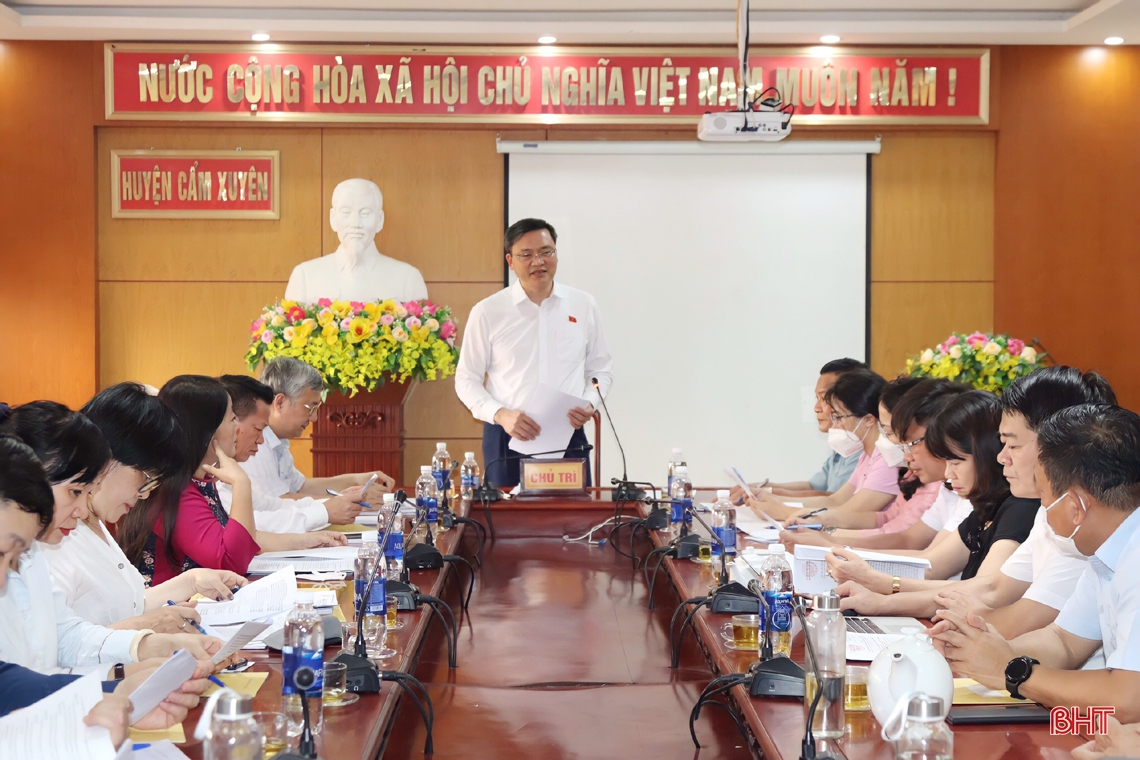 Đoàn giám sát của Ủy ban Thường vụ Quốc hội đánh giá cao kết quả sáp nhập xã ở Cẩm Xuyên