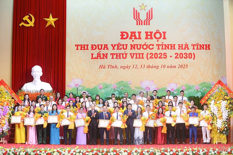 Các cá nhân điển hình được vinh danh tại Đại hội Thi đua yêu nước tỉnh Hà Tĩnh lần thứ VIII giai đoạn 2025 - 2030.