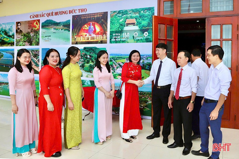 Cán bộ, đảng viên xã Đức Thọ quyết tâm nỗ lực bứt phá trong chặng đường mới. Ảnh Phan Cúc.