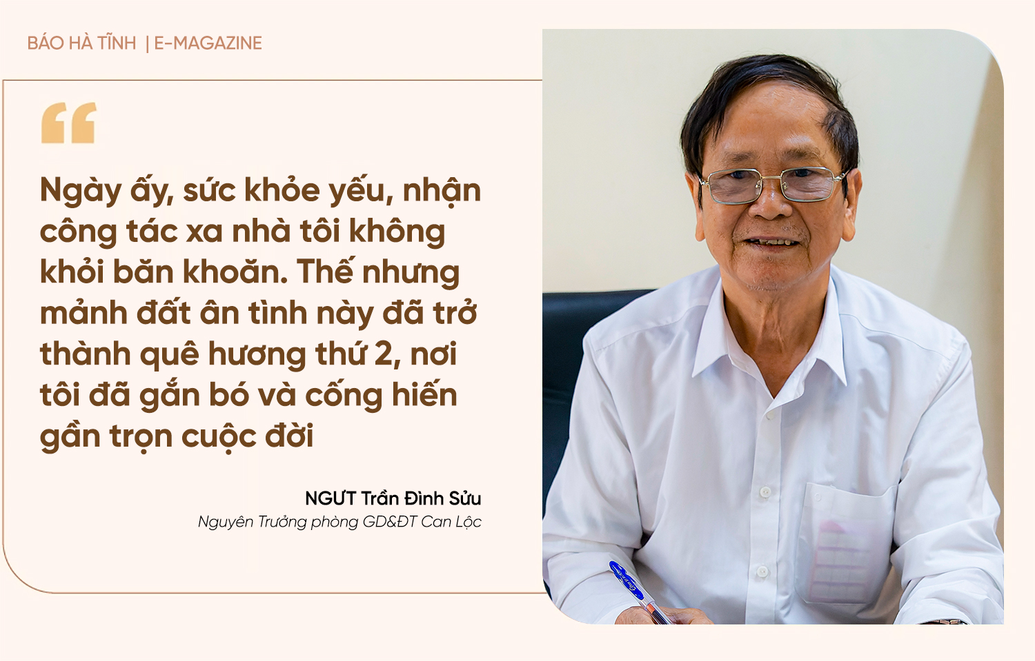 Đôi chân không mỏi của người thầy giáo gần trọn đời gắn bó với sự nghiệp “trồng người”