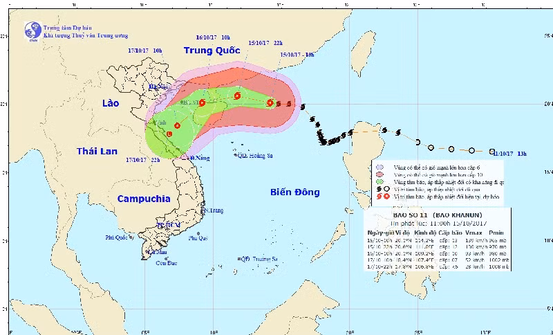 bao di chuyen 20km gio dem nay khong khi lanh anh huong mien bac