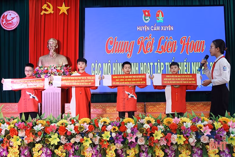 Chung kết sân chơi bổ ích cho thiếu nhi Cẩm Xuyên