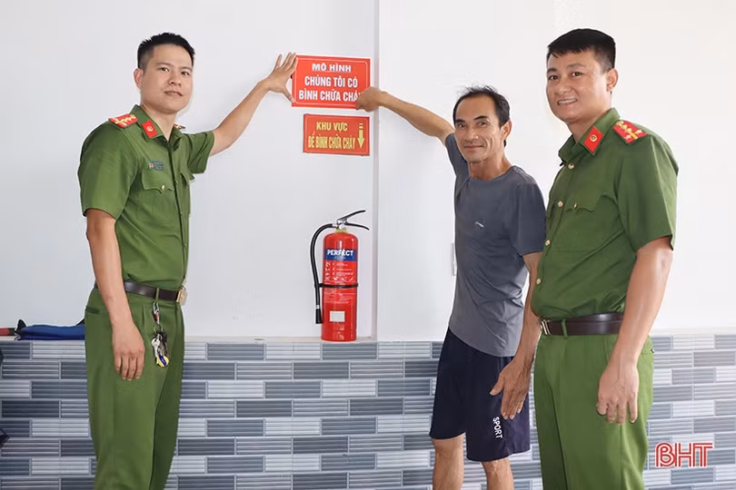 Khu dân cư đầu tiên ở Cẩm Xuyên phủ kín “Nhà tôi có bình chữa cháy”