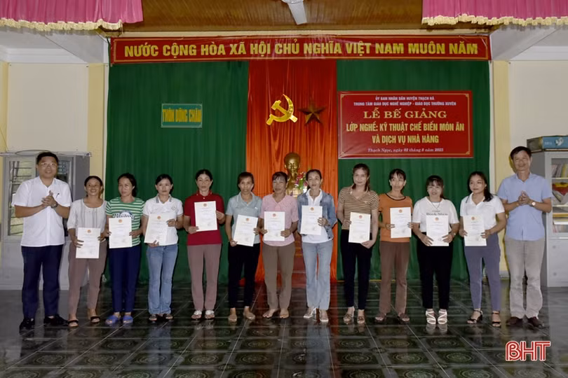 Nghề chế biến món ăn giúp phụ nữ Thạch Hà tăng thu nhập