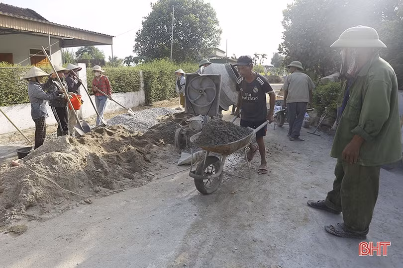 Xây dựng nông thôn mới nâng cao ở xã khó khăn nhất huyện Can Lộc