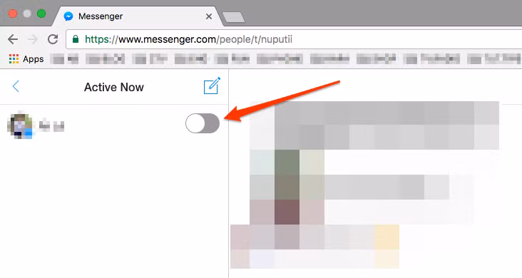 lam sao tro nen vo hinh khi online tren facebook messenger