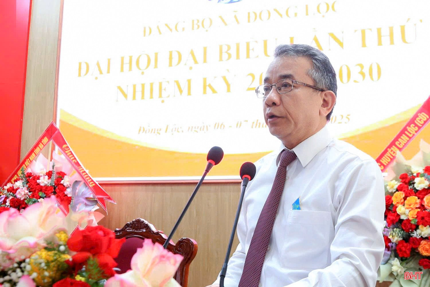 Đồng chí Hà Văn Trọng – Chủ nhiệm UBKT Tỉnh ủy phát biểu chỉ đạo đại hội.