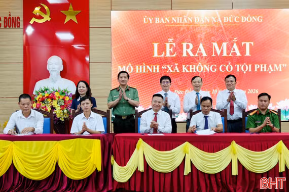Ra mắt mô hình “xã không có tội phạm” đầu tiên của toàn quốc tại Hà Tĩnh
