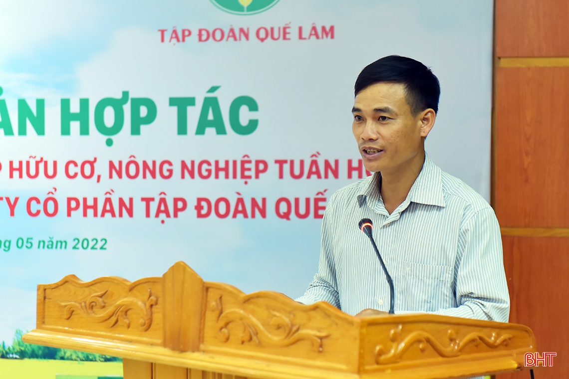 Hà Tĩnh và Công ty Quế Lâm ký kết hợp tác phát triển nông nghiệp hữu cơ