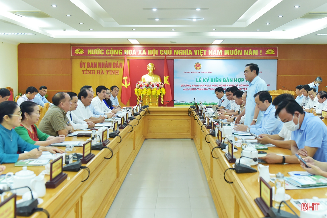 Hà Tĩnh và Công ty Quế Lâm ký kết hợp tác phát triển nông nghiệp hữu cơ