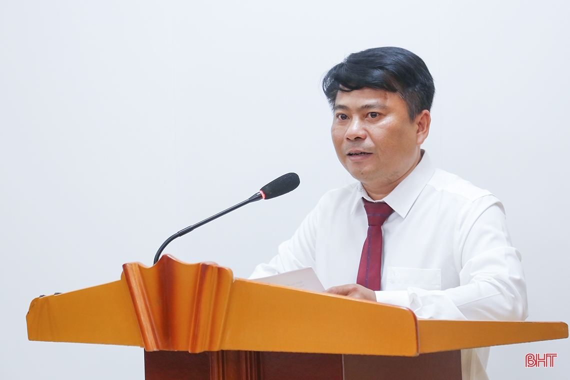 Công bố quyết định bổ nhiệm Phó Giám đốc Sở Xây dựng Hà Tĩnh