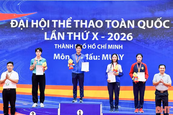 Đội Muay Hà Tĩnh giành 2 huy chương tại Đại hội Thể thao toàn quốc lần thứ X