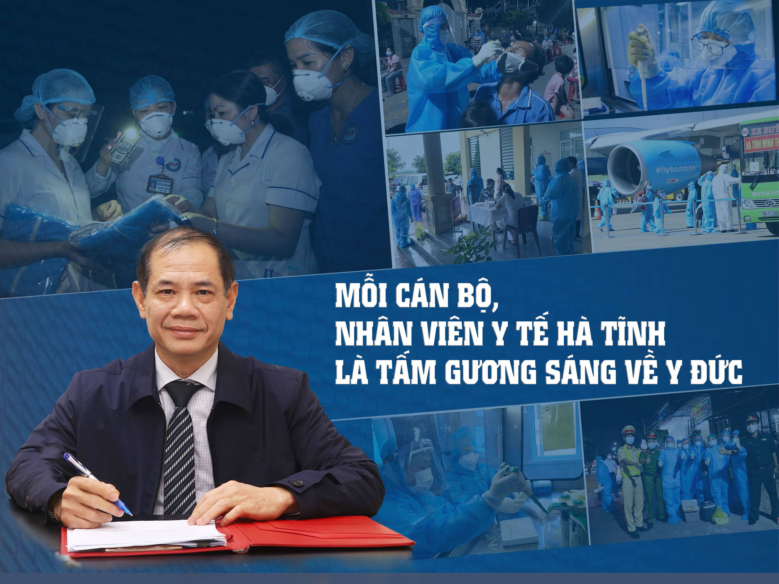 Mỗi cán bộ, nhân viên y tế Hà Tĩnh là tấm gương sáng về y đức