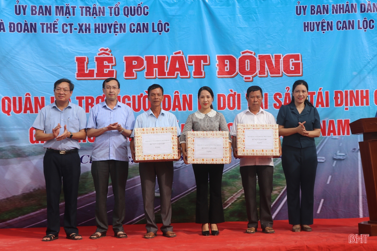 Phát động di dời, bàn giao mặt bằng cao tốc Bắc - Nam đoạn qua Can Lộc