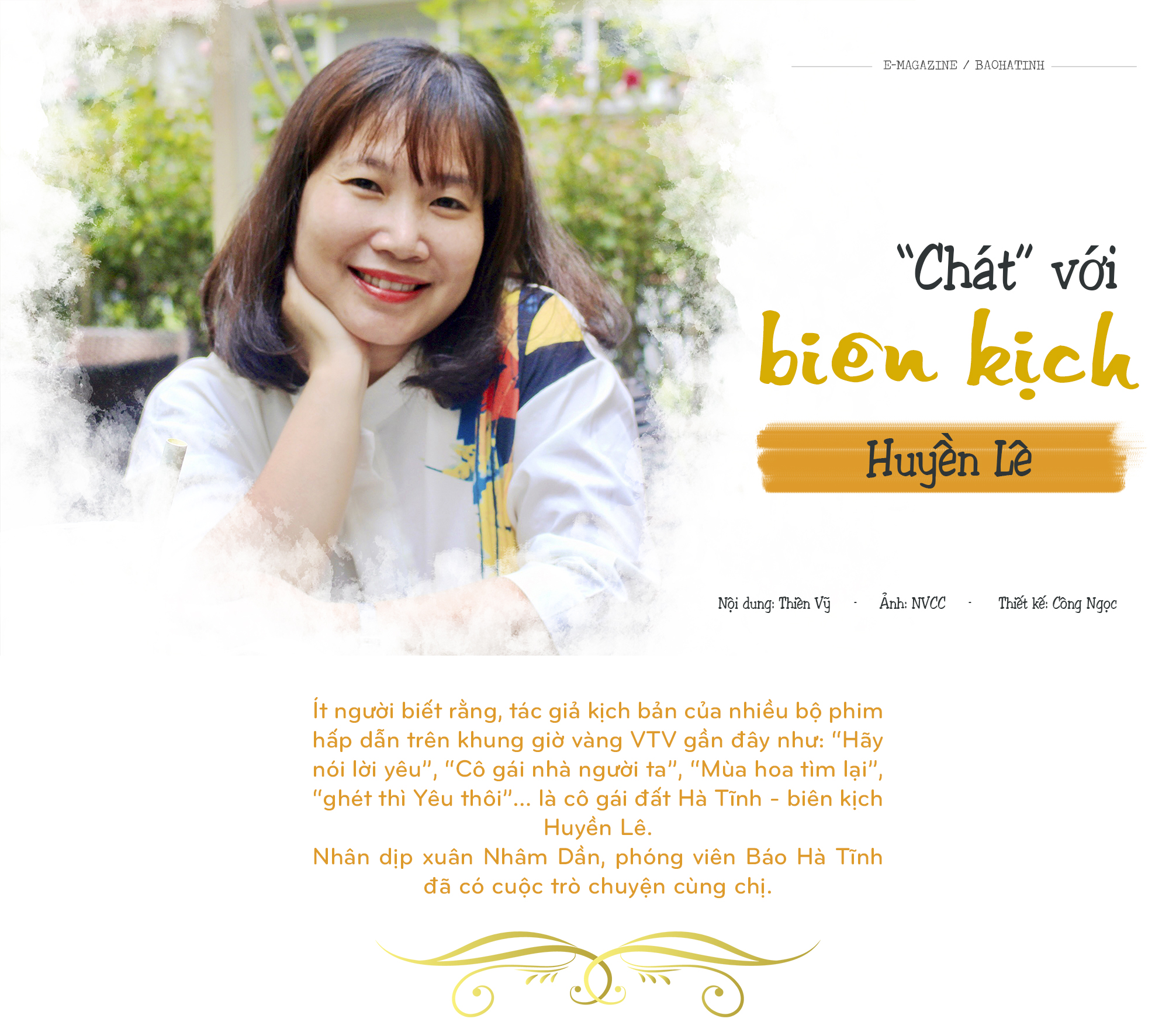 “Chat” với biên kịch Huyền Lê