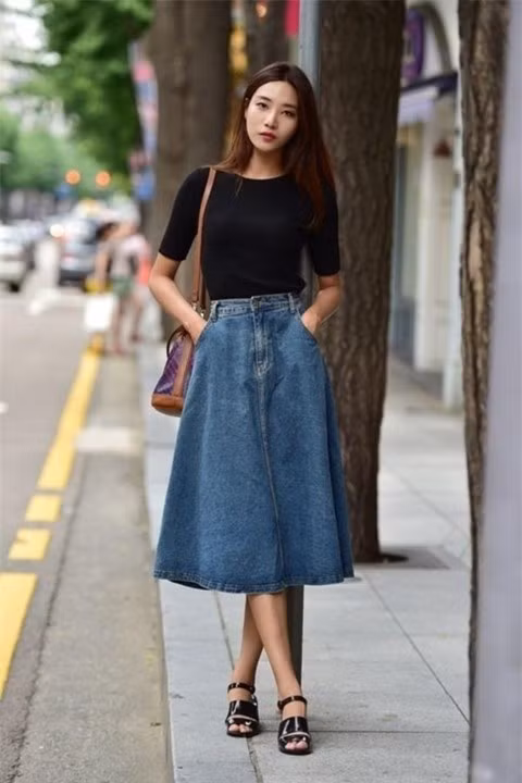 Tỏa sáng với 10 kiểu chân váy midi