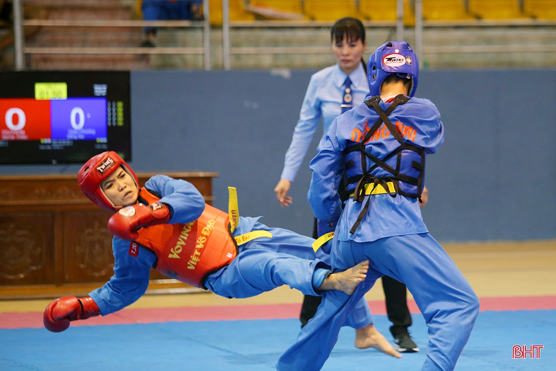 Những màn tung cước đẹp mắt tại Giải Vô địch Vovinam toàn quốc tại Hà Tĩnh