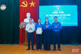 Bí thư Đoàn xã Cẩm Bình giành giải nhất Hội thi Bí thư Đoàn cơ sở giỏi Hà Tĩnh lần thứ II