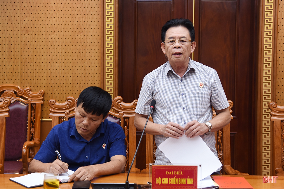 Thường trực Tỉnh ủy duyệt nội dung Đại hội Hội Cựu chiến binh Hà Tĩnh