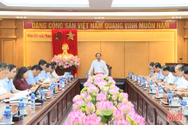 Bí thư Tỉnh ủy Nguyễn Duy Lâm chủ trì họp Ban Chỉ đạo các dự án đầu tư trọng điểm