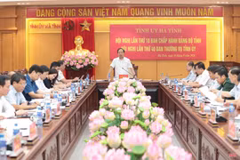 Ban Thường vụ Tỉnh ủy Hà Tĩnh tổ chức hội nghị lần thứ 40