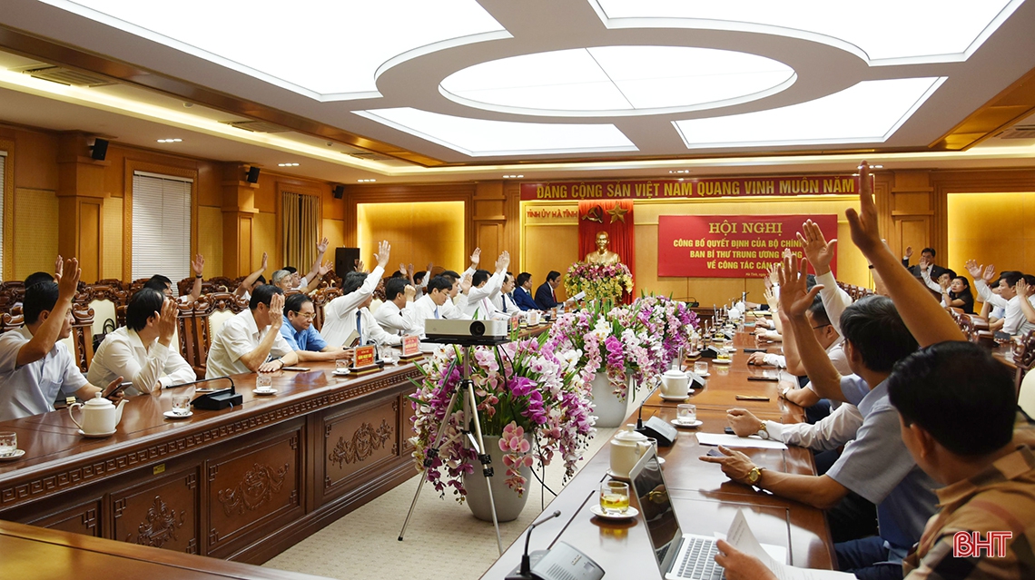 Điều động, chỉ định đồng chí Võ Trọng Hải giữ chức Phó Bí thư Tỉnh ủy Hà Tĩnh