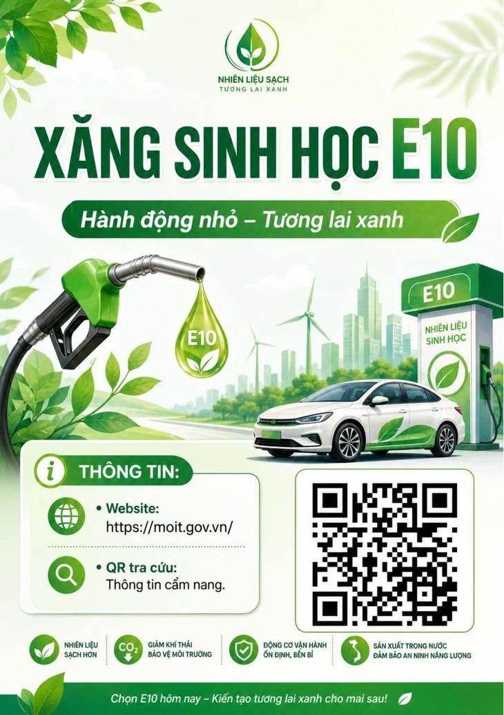 Cẩm nang sử dụng xăng E10 do Bộ Công Thương ban hành