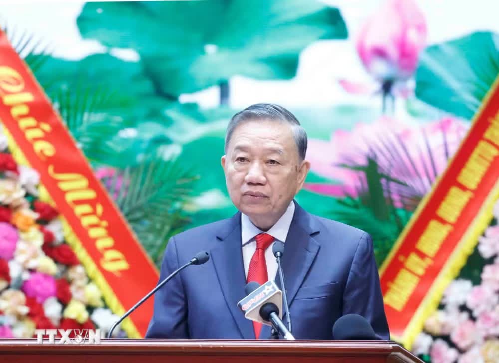 Tổng Bí thư, Chủ tịch nước Tô Lâm phát biểu chỉ đạo. (Ảnh: Thống Nhất/TTXVN)