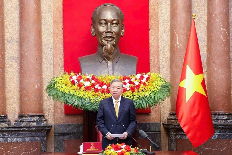Tổng Bí thư, Chủ tịch nước Tô Lâm phát biểu tại buổi gặp mặt 85 người cao tuổi toàn quốc trong các phong trào thi đua yêu nước giai đoạn 2021-2026, diễn ra chiều 5/6, tại Phủ Chủ tịch.