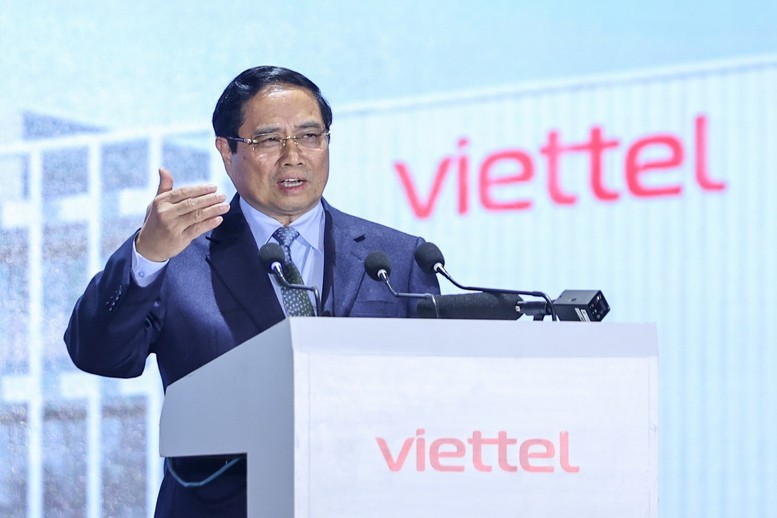 Thủ tướng Phạm Minh Chính phát biểu tại lễ khởi công - Ảnh: VGP/Nhật Bắc