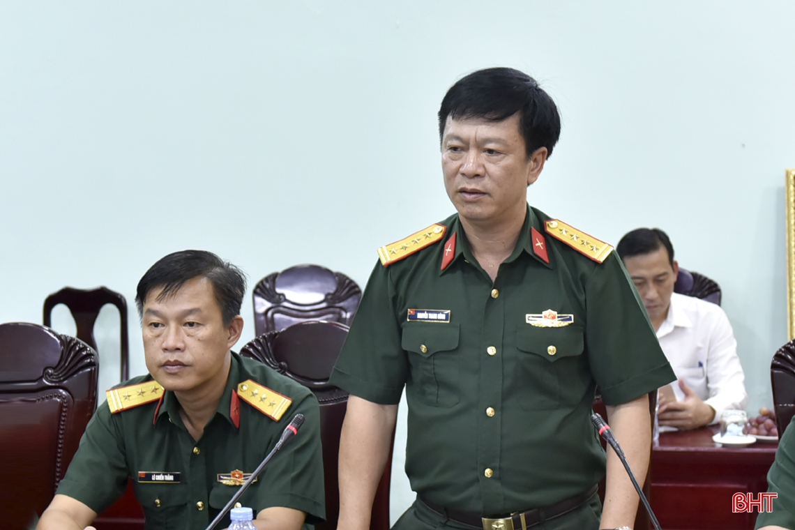 Đoàn công tác tỉnh Hà Tĩnh tới thăm, động viên cán bộ, chiến sỹ Sư đoàn 968 