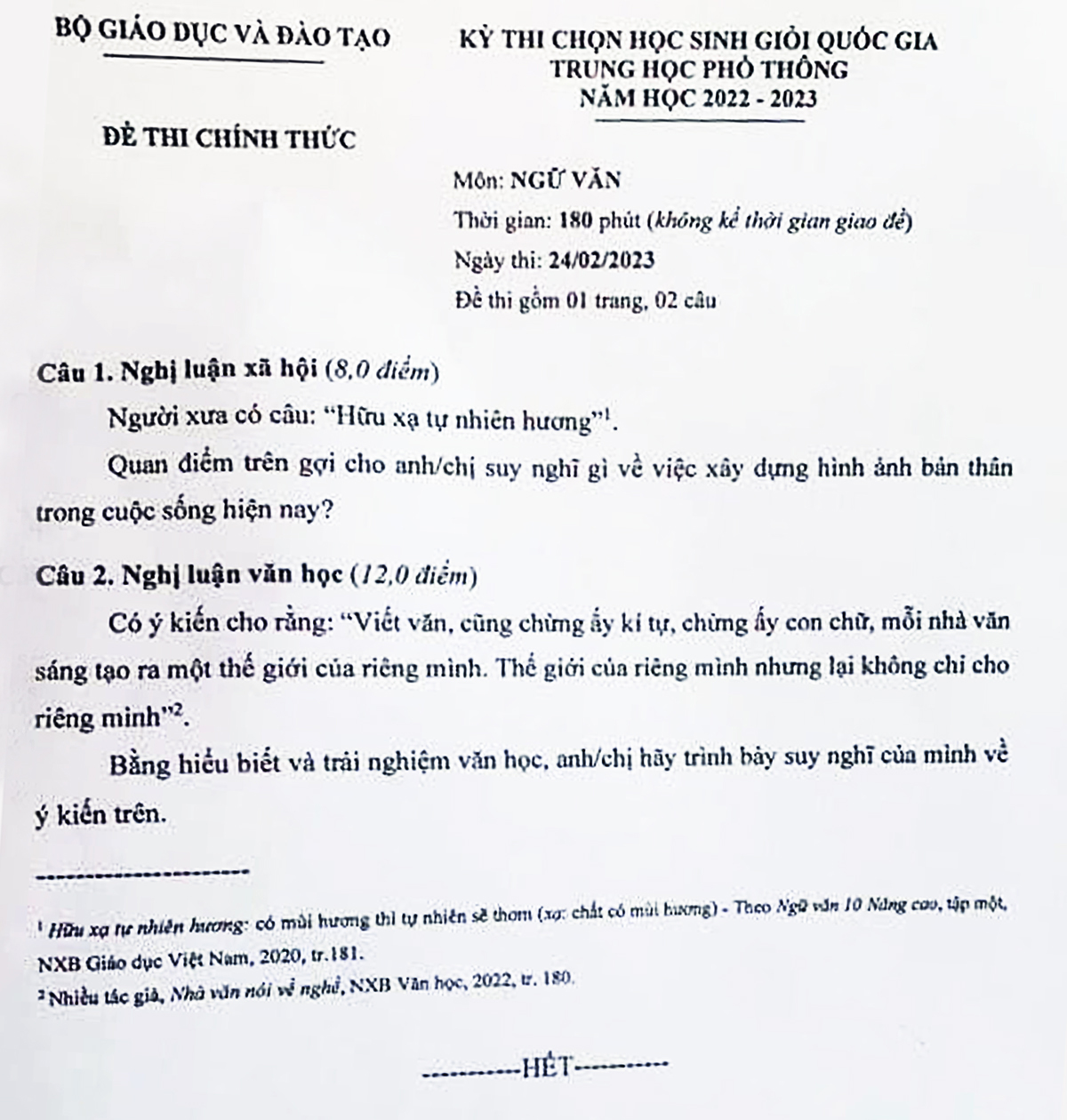 Giải nhất HSG quốc gia môn Văn - người “kể câu chuyện của chính mình”