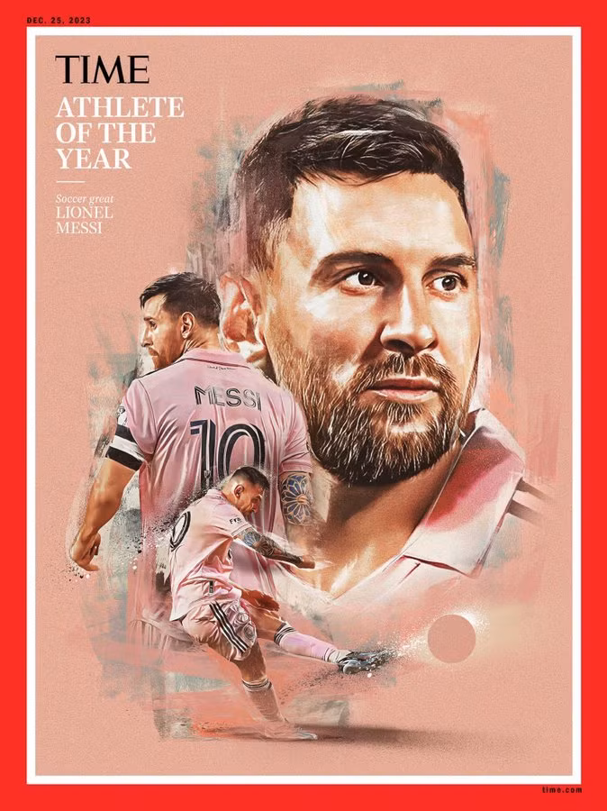 Messi nhận giải VĐV tiêu biểu của tạp chí Time