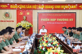 Hà Tĩnh tham gia phiên họp thường kỳ Ban Chỉ đạo An ninh mạng quốc gia