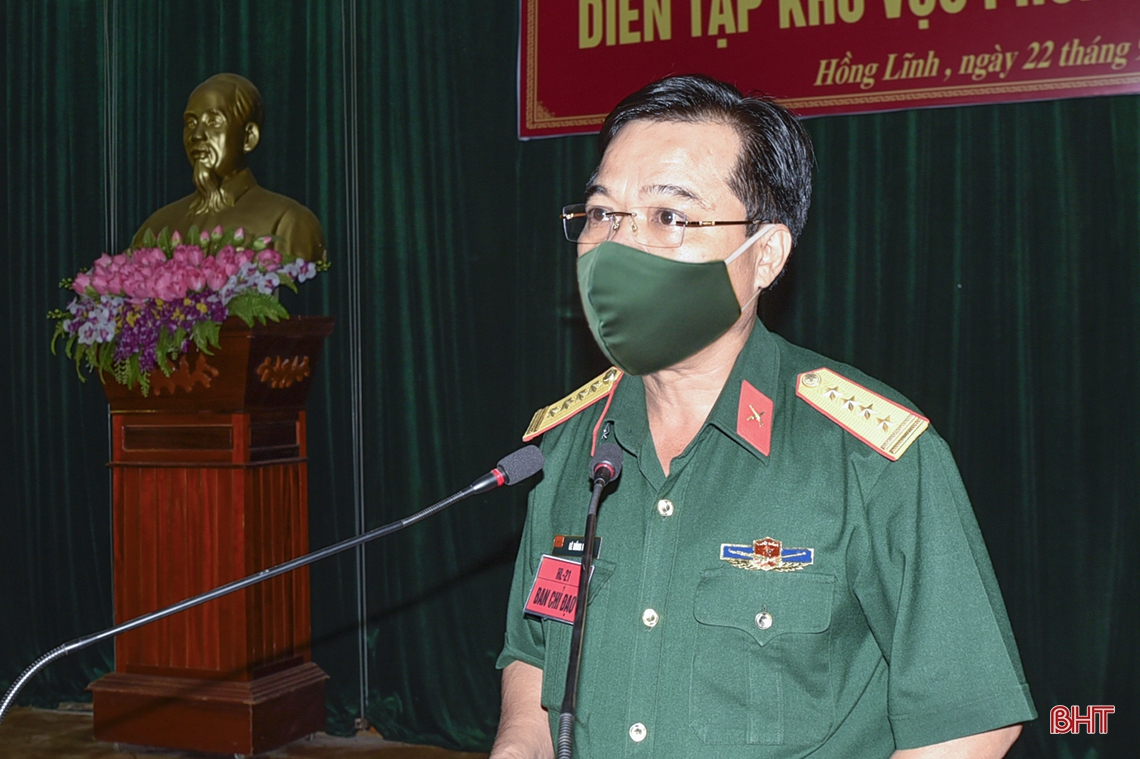 Diễn tập khu vực phòng thủ TX Hồng Lĩnh năm 2021 thành công tốt đẹp