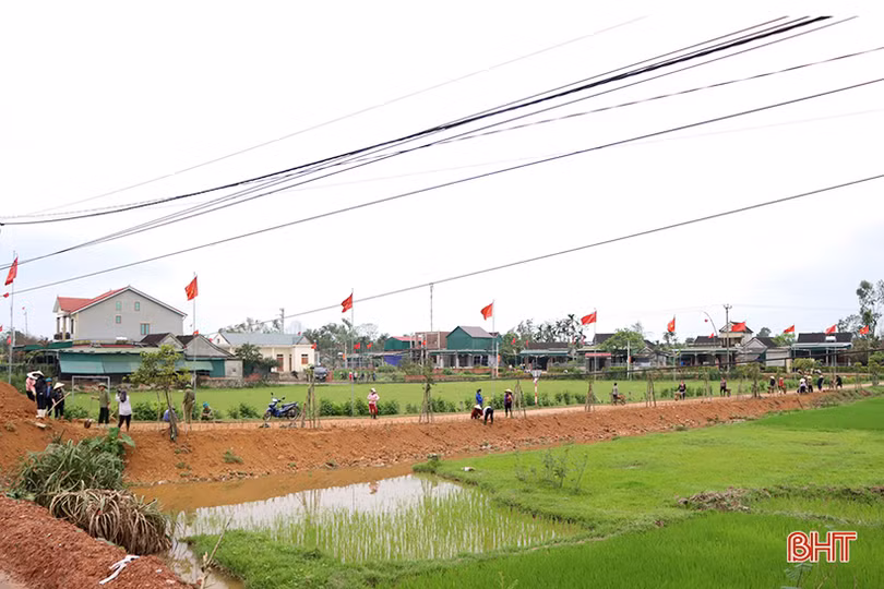 Cẩm Xuyên sôi nổi thi đua 60 ngày cao điểm xây dựng huyện nông thôn mới