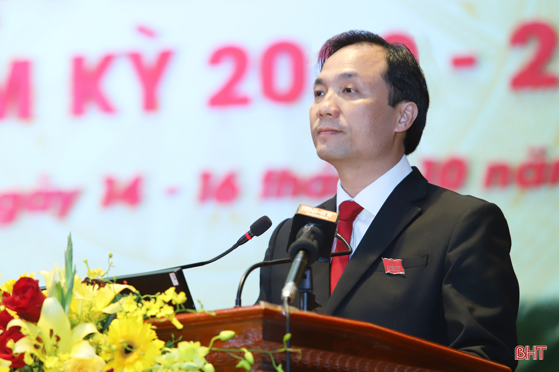Toàn cảnh Đại hội Đảng bộ Hà Tĩnh lần thứ XIX, nhiệm kỳ 2020 - 2025