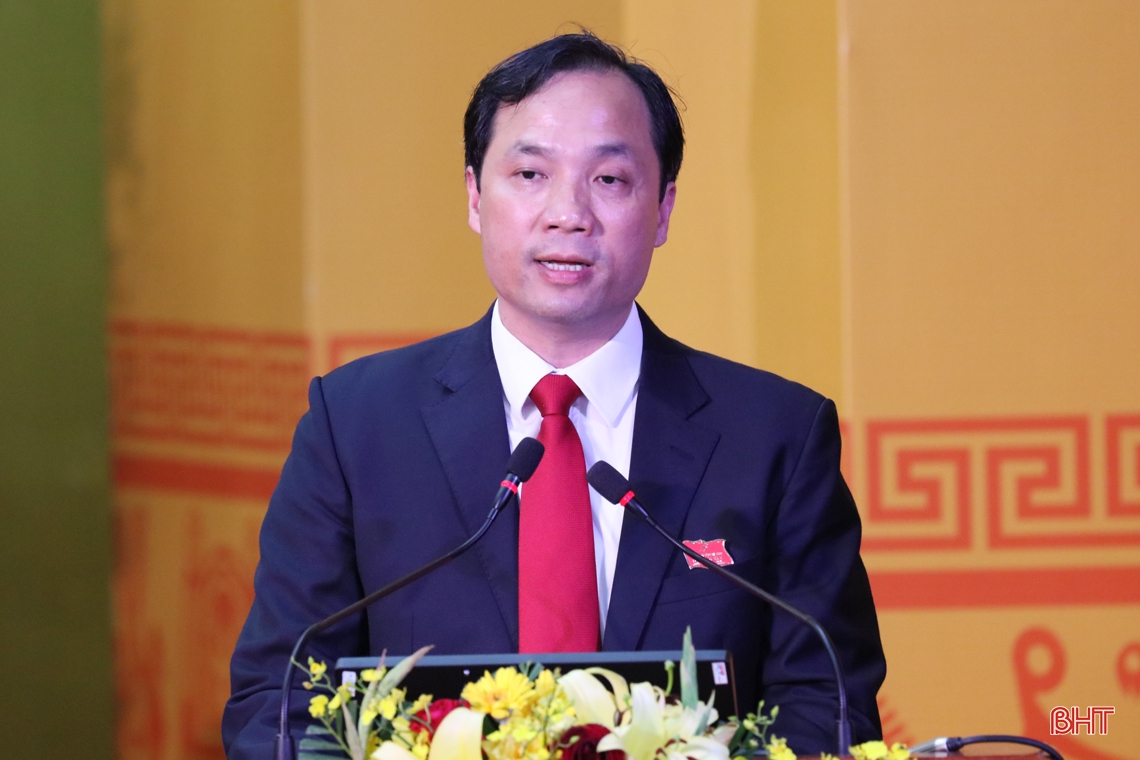 Toàn cảnh Đại hội Đảng bộ Hà Tĩnh lần thứ XIX, nhiệm kỳ 2020 - 2025