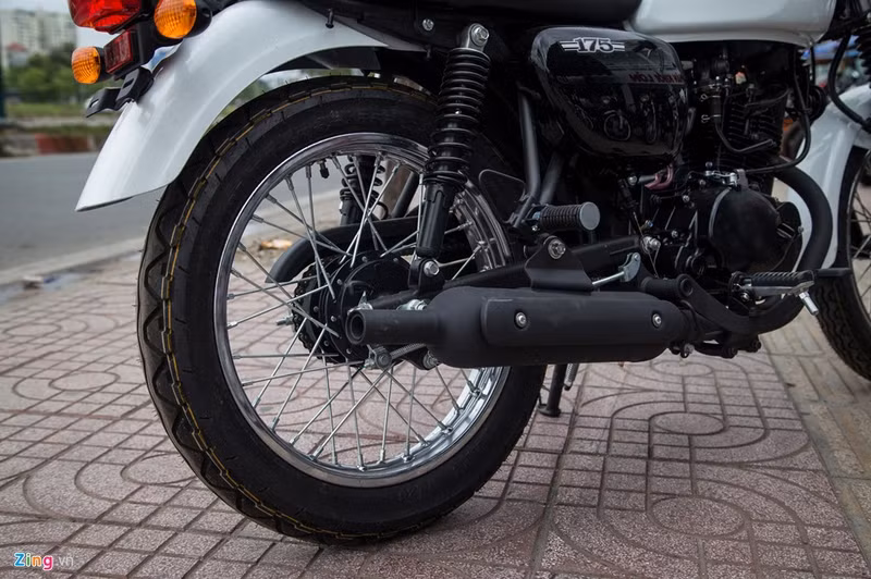 mo to co dien kawasaki w175 dau tien ve viet nam