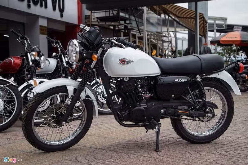 mo to co dien kawasaki w175 dau tien ve viet nam