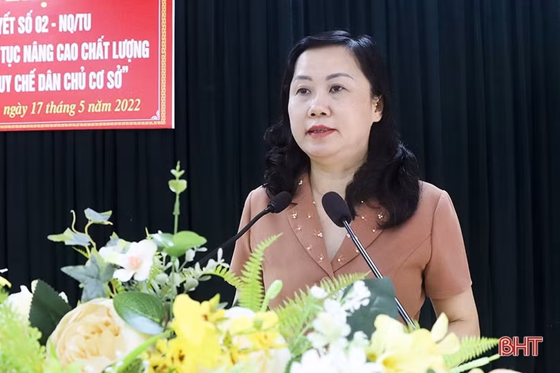 Đức Thọ đưa việc thực hiện quy chế dân chủ ở cơ sở đi vào chiều sâu